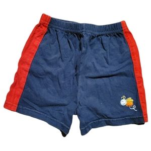 Shorts Blue With Red Racing Stripe Down Sides. Bee